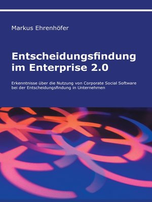 cover image of Entscheidungsfindung im Enterprise 2.0
